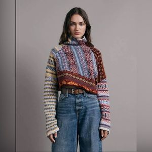 Rag & Bone Hollis Wool Fair Isle Turtleneck